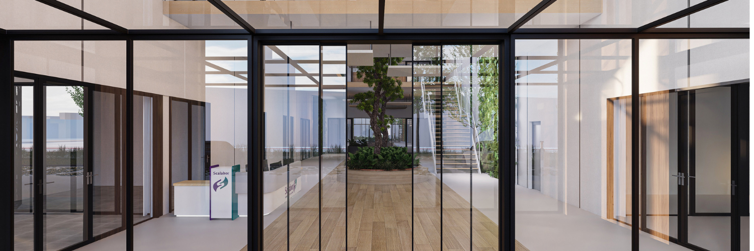 Header Nieuwbouw van Ruwe Bouw tot Nieuw Gebouw Artist Impression Corridor