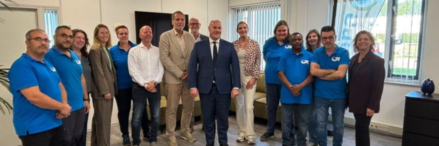 Minister bezoekt E-Care, waar inclusief ondernemen centraal staat. Samen met Scalabor krijgen mensen kansen om zich te ontwikkelen richting werk.